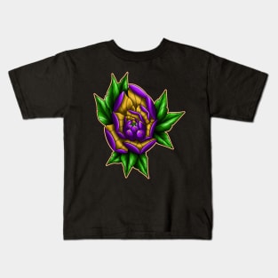 peony purple Kids T-Shirt